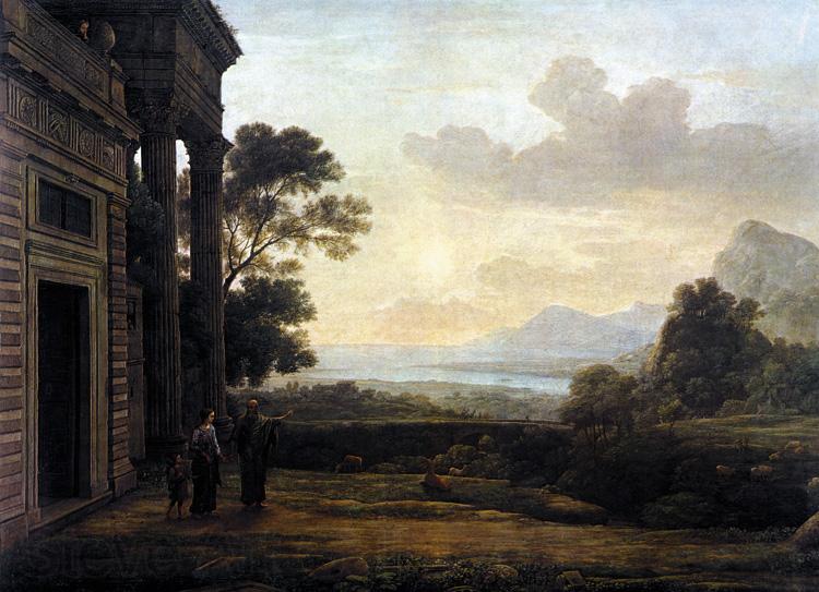 Claude Lorrain Landscape with Abraham Expelling Hagar (mk17) France oil painting art
